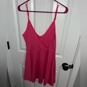 🩷 Flash Sale 🩷 Mad heart XL pink spaghetti strap dress; on shorter side. NWOT.